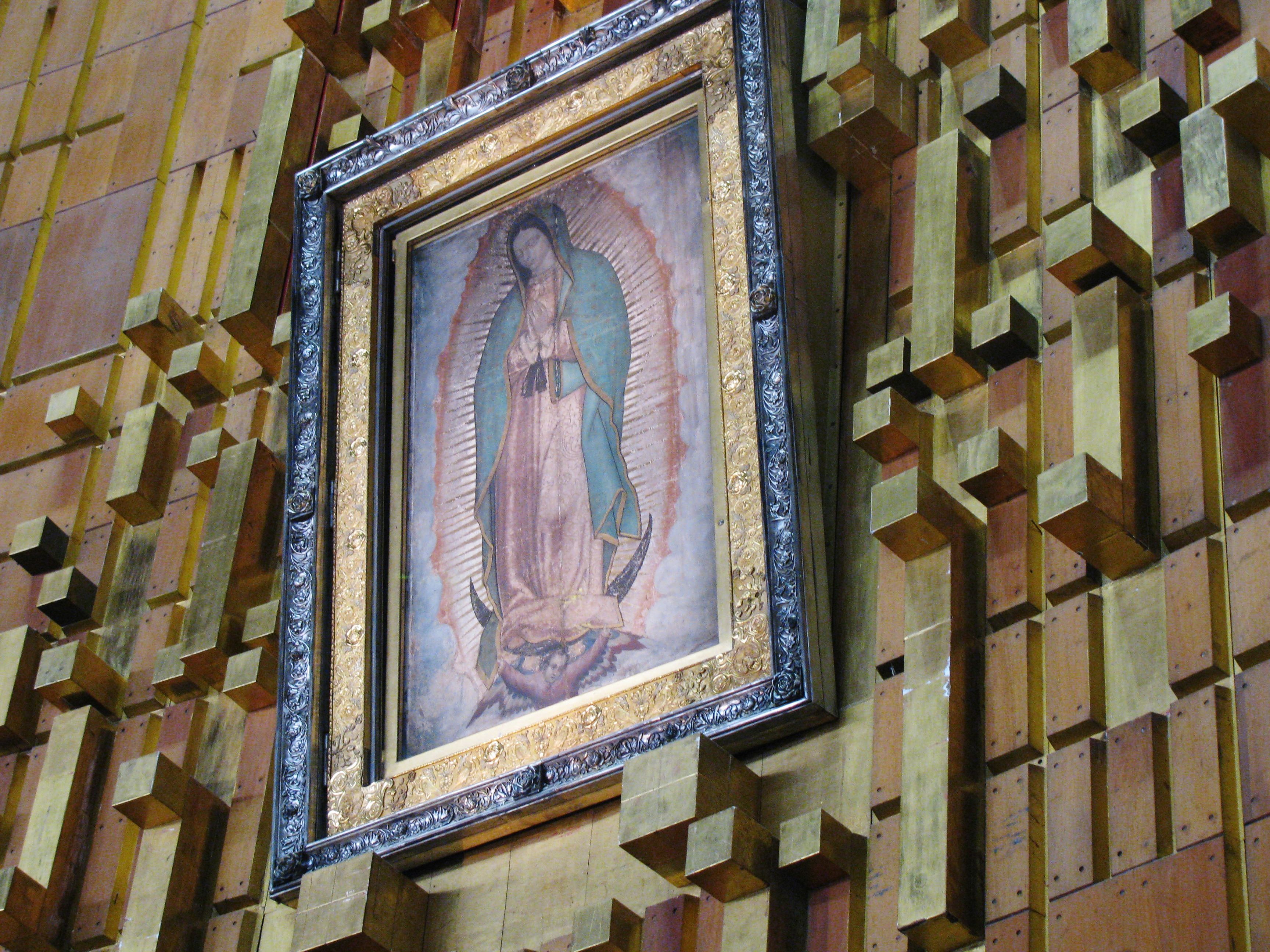 The tilma associated with Our Lady of Guadalupe, Mexico
